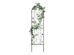 Treliça De Jardim Em Metal SucceBuy, 152.4 X 38.1Cm, Suporte Antiferrugem Para Plantas Trepadeiras