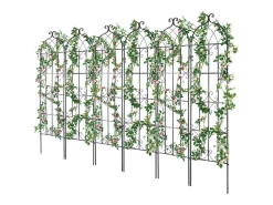 Treliça De Jardim SucceBuy Conjunto De 4 Treliças De Jardim Em Metal 180.34 X 50.8 Cm, Suporte Para Plantas Trepadeiras, Antiferrugem