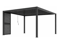 Treliça quebra-sol em alumínio para pérgula - L93 cm x H234cm - antracite - COSMA