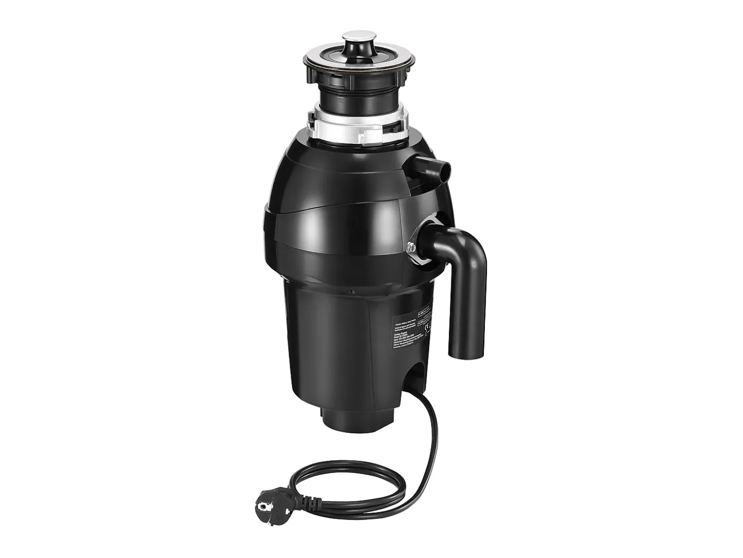 Triturador de Resíduos SucceBuy, 1CV, Sistema de Trituração de Resíduos Alimentares com Montagem EZ,3960 rpm,Equipado com Cabo de Alimentação