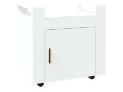 Trólei de secretária 60x45x60 cm derivados de madeira branco