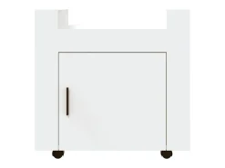 Trólei de secretária 60x45x60 cm derivados de madeira branco