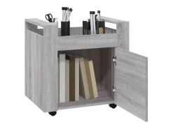 Trólei secretária 60x45x60 cm derivados madeira sonoma cinza