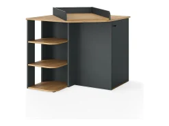 Trocador antracite/artesanal 85x85x77.3 kristian