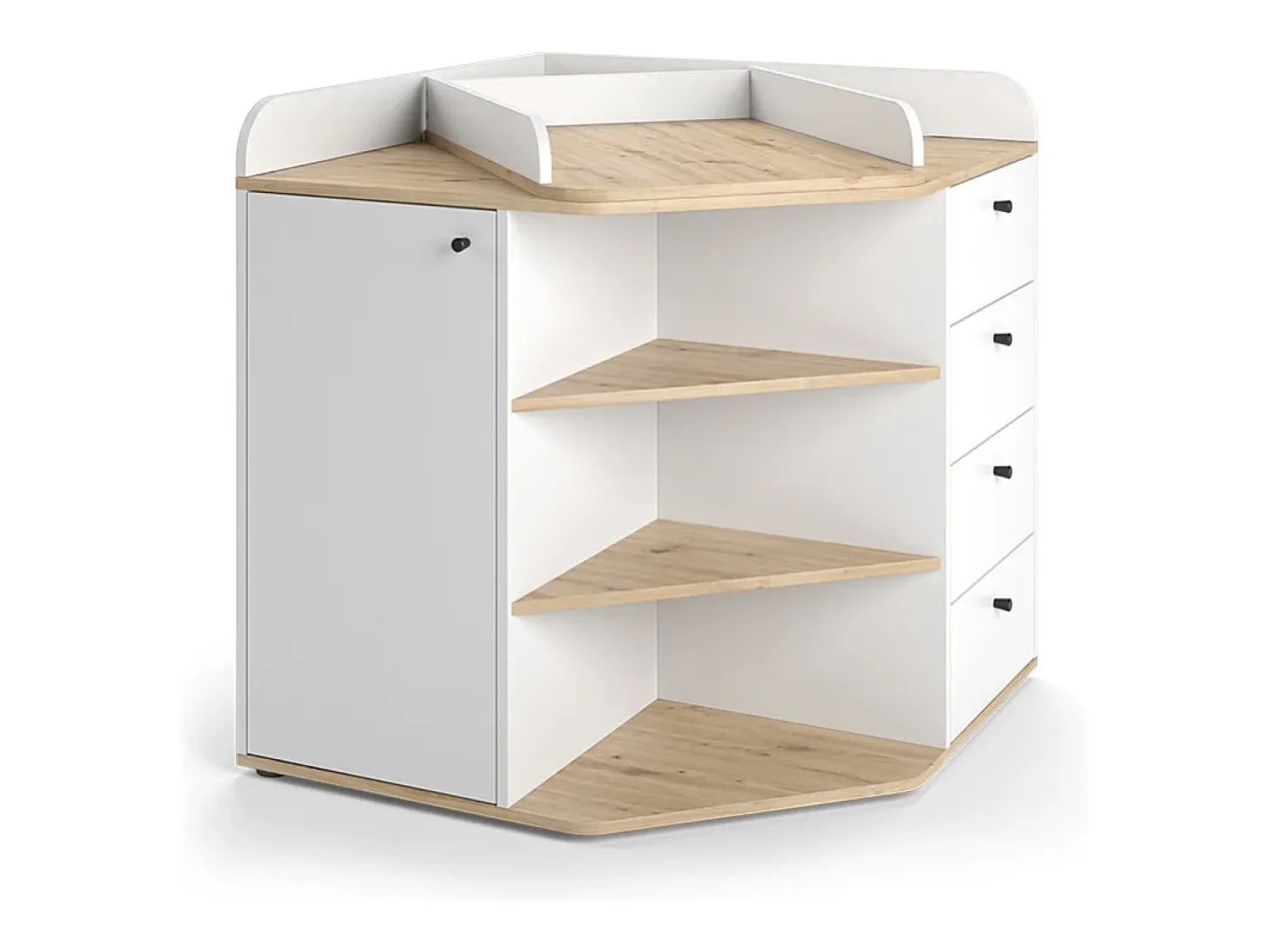 Trocador branco/artesanal 85x85x90 aria