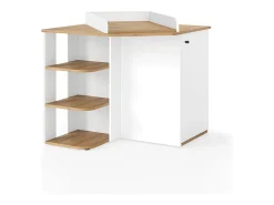 Trocador carvalho branco/dourado 85x85x77.3 kristian
