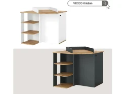 Trocador carvalho branco/dourado 85x85x77.3 kristian