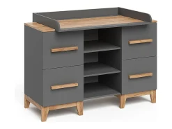 Trocador cinza/artesanal 133x70x98 malia