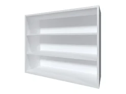 TU HOME Armário de Parede Chinle em Melamina com Armazenamento Aberto, Branco