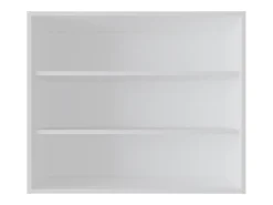 TU HOME Armário de Parede Chinle em Melamina com Armazenamento Aberto, Branco