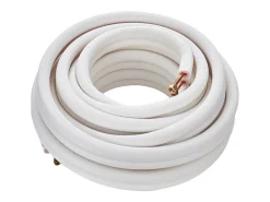 Tubo SucceBuy Conjunto de Mini-Linhas Divididas 6,4 x 9,5 x 15240 mm, Tubos de Cobre Isolados para Corrente Alternativa