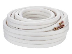 Tubo SucceBuy Conjunto de Mini-Linhas Divididas 6,4 x 9,5 x 15240 mm, Tubos de Cobre Isolados para Corrente Alternativa