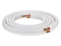 Tubo SucceBuy Conjunto de Mini-Linhas Divididas 6,4 x 9,5 x 7620 mm, Tubos de Cobre Isolados para Ar Condicionado sem Duto