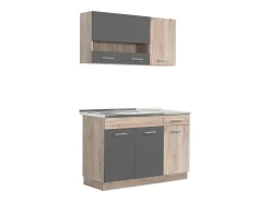 Unidade de cozinha 120x84x60 cm cinza