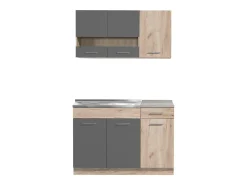 Unidade de cozinha 120x84x60 cm cinza