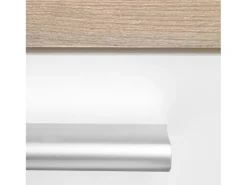 Unidade de cozinha 160x84x60 cm aparência madeira carvalho branco e cinza
