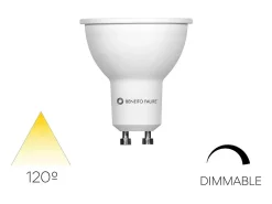 Uniform-Line - Refletor LED GU10 6W 120° Regulável 2700K - Iluminação geral e difusa para espaços interiores - Beneito & Faure