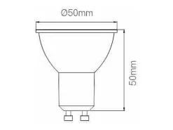 Uniform-Line - Refletor LED GU10 6W 120° Regulável 2700K - Iluminação geral e difusa para espaços interiores - Beneito & Faure