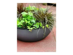Vaso de flores - granito D40 - cinza resistente e fácil de manter
