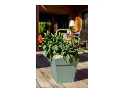 Vaso de flores quadrado Toscana Verde Louro 32 x 32 x A 32 cm - 22 L
