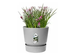 Vaso de flores redondo 25 Cinza concreto vivo ELHO Greenville Rond 25 - Exterior