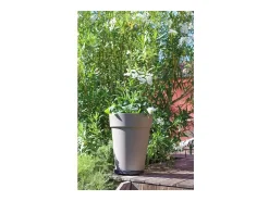 Vaso de flores redondo Toscane Ø 44 x A.53 cm - Taupe - Robusto e resistente - Fabricado na França