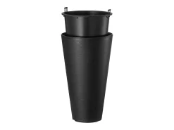 Vaso de Flores SucceBuy, Conjunto de 2 Vasos de Flores Redondos Cónicos de 61 cm, para Uso Interior e Exterior