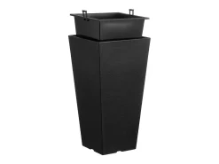Vaso de Flores SucceBuy, Conjunto de 2 Vasos Altos - Vasos Cónicos Quadrados de 56 cm para Exterior/Interior