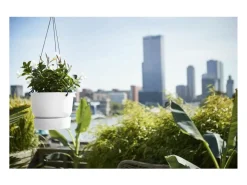 Vaso de Flores Suspenso Exterior Branco Ø 24 x A 20 cm ELHO Greenville Suspensão 24