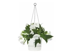 Vaso de Flores Suspenso Exterior Branco Ø 24 x A 20 cm ELHO Greenville Suspensão 24
