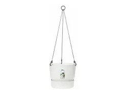 Vaso de Flores Suspenso Exterior Branco Ø 24 x A 20 cm ELHO Greenville Suspensão 24