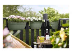 Vaso de flores Vibia Campana Easy Hanger Small - Verde Pistache - Varanda exterior