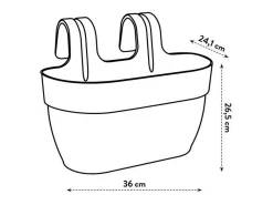 Vaso de flores Vibia Campana Easy Hanger Médio Verde Pistache - Varanda Exterior