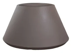 Vaso de resina para interior e exterior para plantas desenho cônico redondo d.60x35h Stromboli Tortora