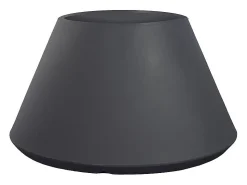 Vaso de resina para interior e exterior para plantas desenho redondo cônico d.60x35h Stromboli Antracite