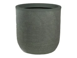 Vaso de resina para interior e exterior para plantas cilíndricas de design d.35x34h Raffaello Verde