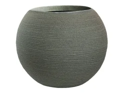 Vaso de resina para plantas, interior e exterior, desenho de esfera redonda d.40x33h Botticelli Verde