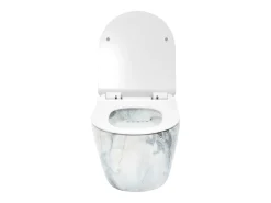 Vaso Sanitário Suspenso Rea Carlos Duroplast/Slim/Zm Granit Shiny Grey