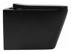 Vaso Sanitário Suspenso Rea Julio Rimless Duroplast/Flat/Zm Matt Black