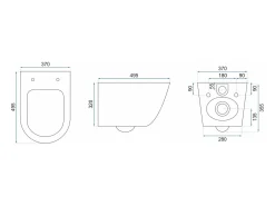 Vaso Sanitário Suspenso Rea Carlos Duroplast/Slim/Zm Granit Matt Grey