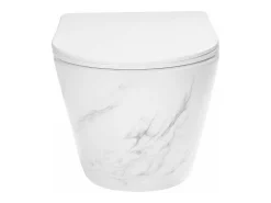 Vaso Sanitário Suspenso Rea Carlos Duroplast/Flat/Zm Nature Marble Grey