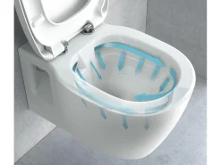 Vaso Sanitário Suspenso Rea Carter Rimless Duroplast/Slim/Zm N White