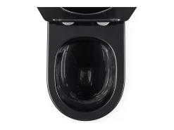 Vaso Sanitário Suspenso Rea Carlo Mini Tornado Black/Brushed Gold