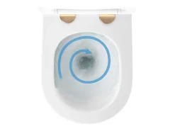 Vaso Sanitário Suspenso Rea Carlo Mini Tornado Nfq Gold Edge