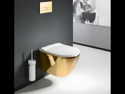 Vaso Sanitário Suspenso Rea Carlo Mini Tornado Nfq White Gold
