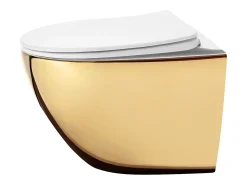 Vaso Sanitário Suspenso Rea Carlo Mini Tornado Nfq White Gold