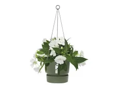 Vaso suspenso Greenville 24 - Exterior - Verde folha