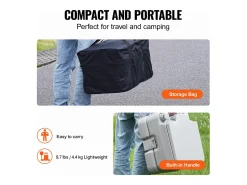 Vaza Portátil SucceBuy 12 L, Vaza Portátil para Camping e Viagem com Cister de Chute d’Água