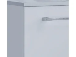 VCM 2 pcs Lavatório | lavatório largura inferior do armário 60 cm | mobiliário de casa de banho em pé | 3 gavetas | Badinos (Branco)