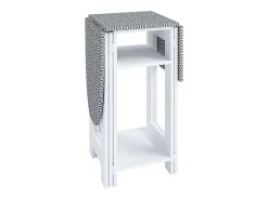VCM Cômoda em madeira | Tábua de engomar | Armário de engomadoria | Dimensões aprox. A. 75 x L. 112 x P. 37 cm - Bigalos (Branco)